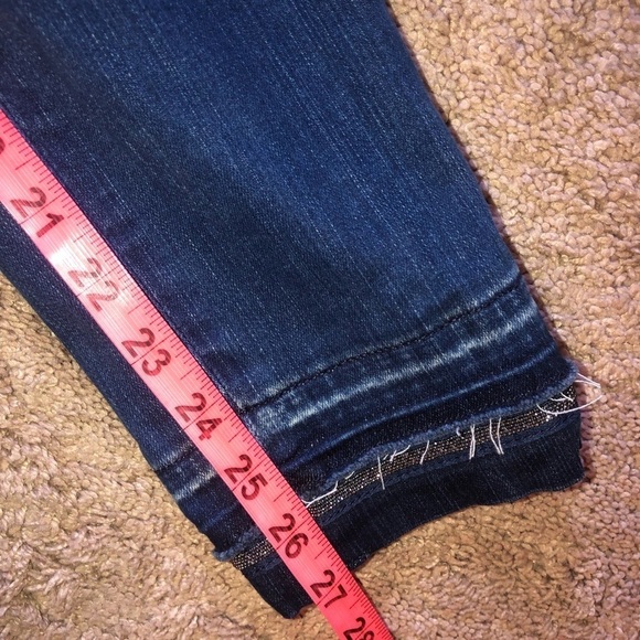 White House Black Market “The Slim Ankle” Embellished Hem Size 0 - Picture 9 of 14